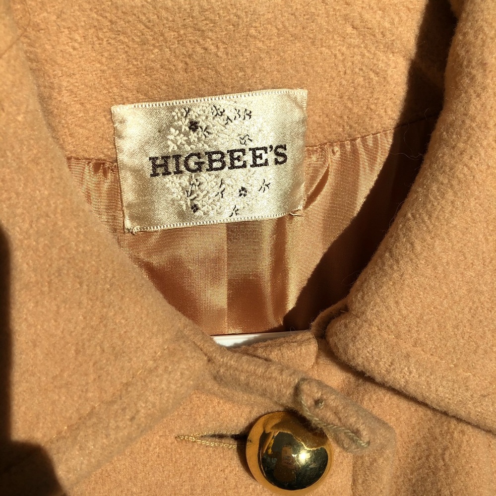 Beautiful Vintage Higbee’s Pea Coat in Camel